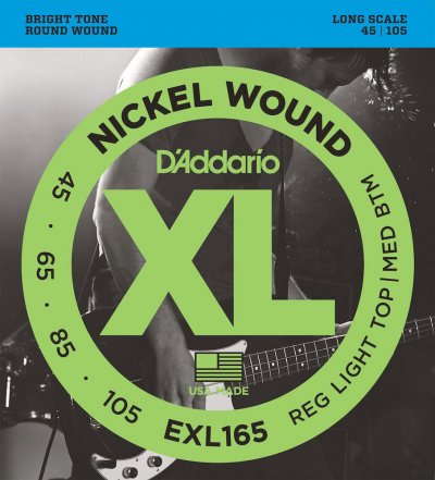 D ADDARIO AND CO D'ADDARIO EXL165 Jeu de cordes  en nickel - Basse soft - 45-65-85-105