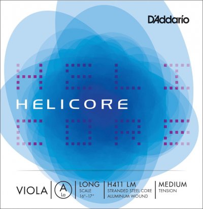 D ADDARIO AND CO D'addario H411 Lm - Corde Seule (La) Alto Helicore, Long Scale, Medium