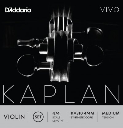 D ADDARIO AND CO D'Addario Kaplan Vivo KV310 4/4M Jeu de cordes pour Violon 4/4 Medium