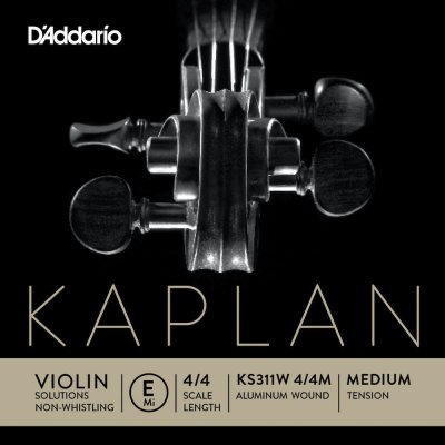 D ADDARIO AND CO D'Addario KS311W Kaplan Mi anti-sifflement fil&eacute; aluminium pour Violon 4/4