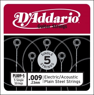 D ADDARIO AND CO D'addario Pl009-5 - 5 Cordes Au D&eacute;tail 009 Guitare &Eacute;lectrique - Acier Plein