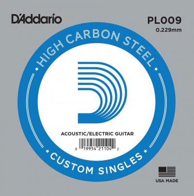 D ADDARIO AND CO D'addario Pl009 - Corde Au D&eacute;tail Guitare &Eacute;lectrique Acier Plein 009