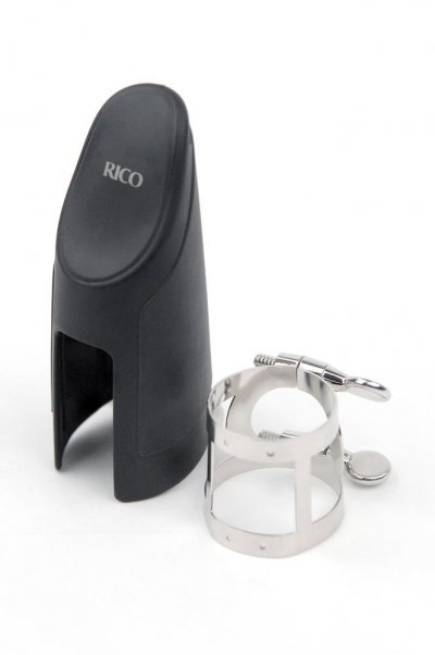 D ADDARIO RICO D'addario Ras1n - Ligature Et Couvre-Bec - Saxophone Alto, Nickel&eacute;e