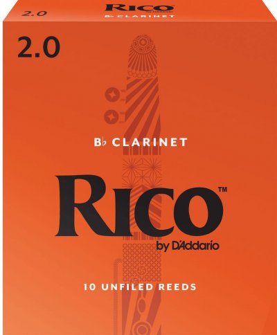 D ADDARIO RICO D'Addario RCA1020 - Anches clarinette Sib, force 2.0, bo&icirc;te de 10