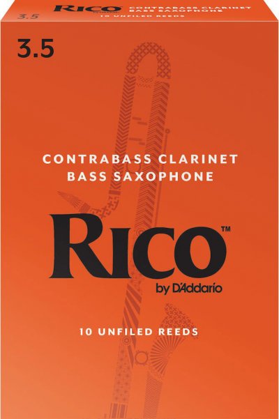 D ADDARIO RICO D'Addario RFA1035 - Anches clarinette contrebasse et saxophone basse, force 3.5, bo&icirc;te de 10