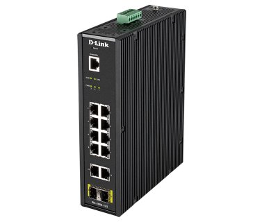 D LINK D-link 12-port l2 industrial switch smart managed gigabit poe gr noir