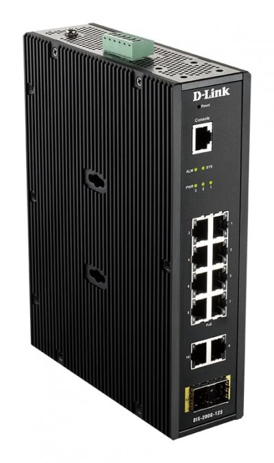 D LINK D-link 12-port l2 industrial switch smart managed gigabit poe gr noir