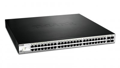D LINK D-link 52-port Poe Gigabit Smart Switch Noir