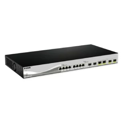 D LINK D-Link D-Link DXS-1210-12SC commutateur r&eacute;seau G&eacute;r&eacute; L2 1U Noir, Argent