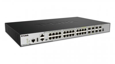 D LINK D-Link DGS-3630-28TC commutateur r&eacute;seau G&eacute;r&eacute; L3 Gigabit Ethernet (10/100/1000) 1U Noir - Neuf