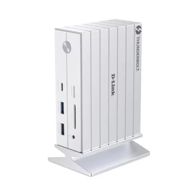 D LINK D-Link DUF-E01/E station d'accueil Avec fil Thunderbolt 4 Blanc