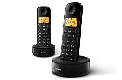 PHILIPS D1602B - T&eacute;l&eacute;phone sans fil avec ID d'appelant - DECTGAP + combin&eacute; suppl&eacute;mentaire