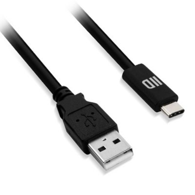 D2 DIFFUSION D2USBCUSBM100 C&acirc;ble USB-C 2.0/USB Type A M&acirc;le Noir