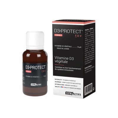 ARAGAN D3 Protect 20ml Vitamine D3 v&eacute;g&eacute;tale Synactifs