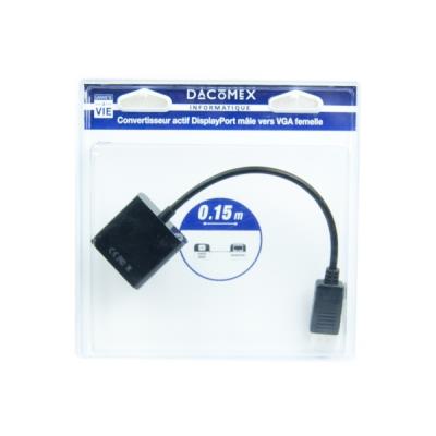 GENERIQUE Dacomex Blister Displayport Vers vga Cordon 15cm