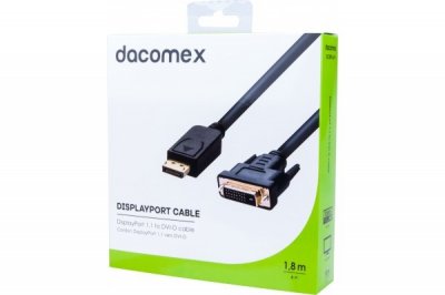 DACOMEX  Cordon DisplayPort 1.1 vers DVI-D - 1,8 m