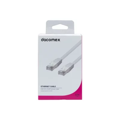 DACOMEX  Cordon RJ45 CAT. 6 F/UTP blanc - 0,5 m