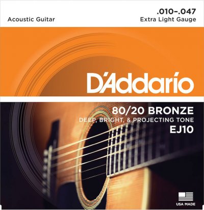 D ADDARIO AND CO Daddario Ej10 Jeu De Cordes Pour Guitare Folk
