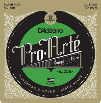 D ADDARIO AND CO DADDARIO EJ25B Jeu de cordes en nylon - Pro arte - Noir