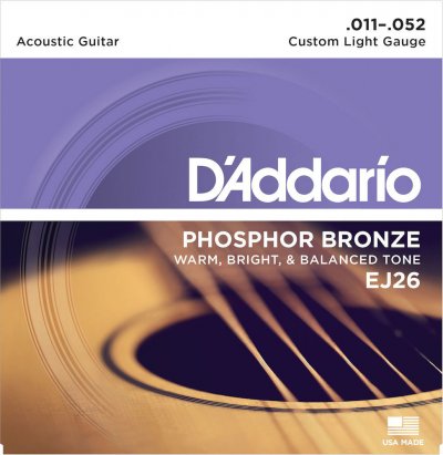 D ADDARIO AND CO Daddario Ej26 Jeu De Cordes Pour Guitare Folk