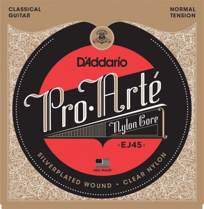 D ADDARIO AND CO DADDARIO EJ45 Jeu de cordes en nylon - Pro arte - Tirant normal