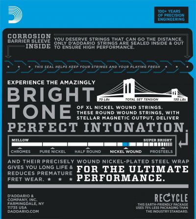 D ADDARIO AND CO Daddario Exl110-7 Jeu De Cordes Pour Guitare &Eacute;lectrique 7 Cordes