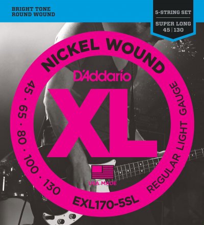 D ADDARIO AND CO Daddario Exl170-5sl Jeu De Cordes Pour Guitare Basse &Eacute;lectrique 5 Cordes
