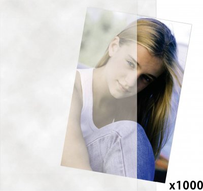 DAIBER  43007 Enveloppes &agrave; fen&ecirc;tre Argent, Transparent, Blanc