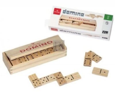 DAL NEGRO  dominos 4,6 x 2,3 cm bois beige 28 parties