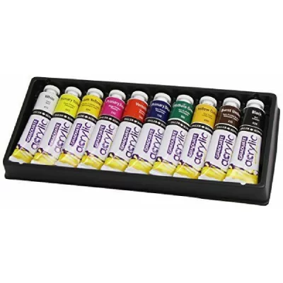 DALER ROWNEY  Coffret De Peintures Acryliques Fines Graduate 10 X 38 Ml