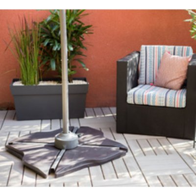 EDA Dalle béton modulable pour parasol déporté 12 kg - 