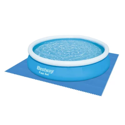 BESTWAY Dalles de protection de sol piscine  (lot de 9 pi&egrave;ces) - Bleu