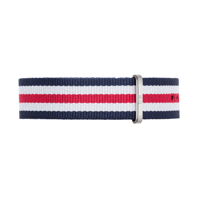 DANIEL WELLINGTON  DW Bracelet Nato Canterbury 20mm Silver