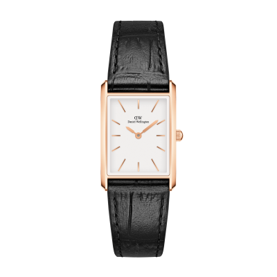 DANIEL WELLINGTON  DW Montre Bound Black Crocodile Rose Gold 35x24mm
