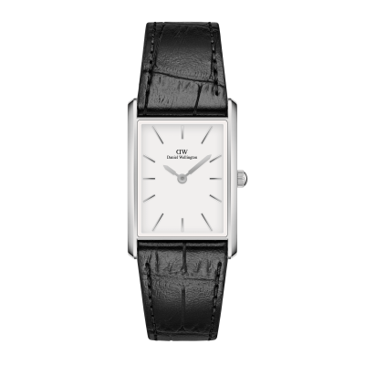 DANIEL WELLINGTON  DW Montre Bound Black Crocodile Silver 35x24mm