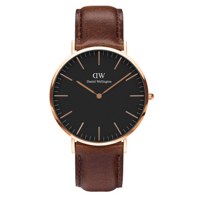 DANIEL WELLINGTON  DW Montre Classic Bristol 40mm Or rose
