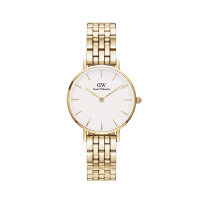 DANIEL WELLINGTON  DW Montre Petite 5-Link Evergold 28mm Gold