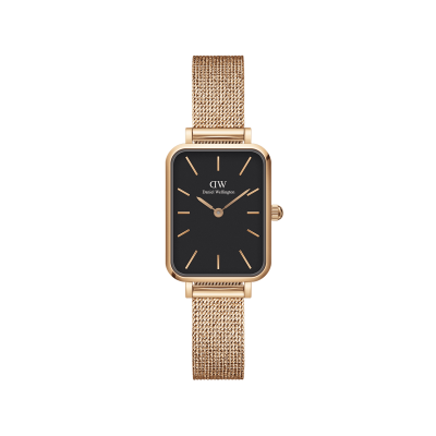 DANIEL WELLINGTON  DW Montre Quadro Pressed Melrose 20x26mm Or rose