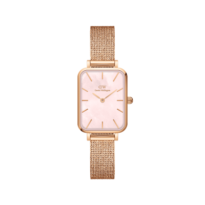 DANIEL WELLINGTON  DW Montre Quadro Pressed Melrose 20x26mm Rose Gold