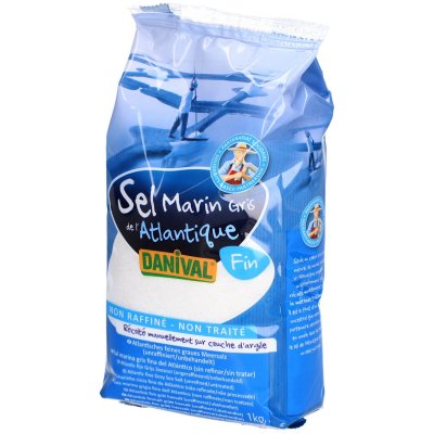 DANIVAL  Sel de mer fin &ndash; Non raffin&eacute; x 2 (lot de 2)
