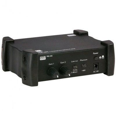 DAP AUDIO DAP-Audio PRE-202 Pr&eacute;ampli micro 2 canaux - Soldes% Divers