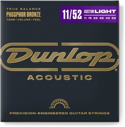 DUNLOP DAP1152 Phosphore bronze medium 11-52 - Jeu guitare acoustique