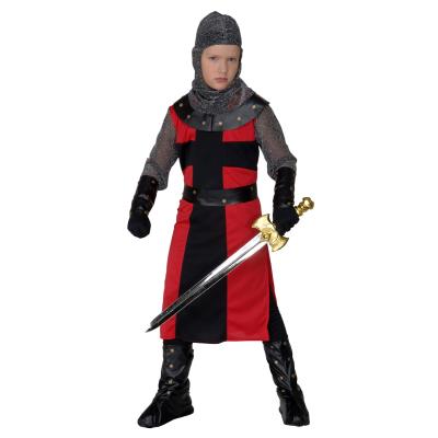 WIDMANN DARK AGE KNIGHT"" (long coat, belt, armbands, helmet, boot covers) - (128 cm / 5-7 Years)