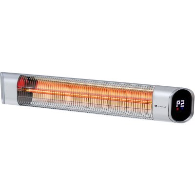 BLUMFELDT Dark Wave Chauffage infrarouge 2000W Tube carbone dor&eacute; IP65 Aluminium