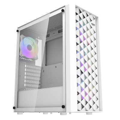 DARKFLASH  Dk351 Computer Case + 4 Fans (white)
