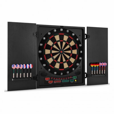 KLARFIT Dartmaster 180 Jeu de fl&eacute;chettes &eacute;lectronique Embouts souples noir