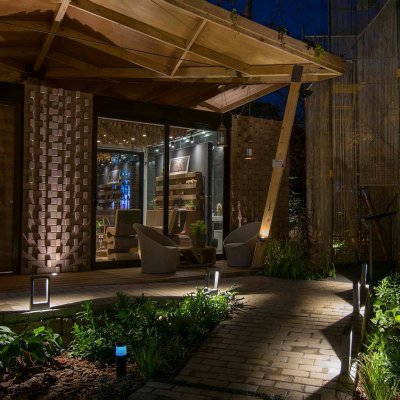 FARO BARCELONA Das - potelet LED &eacute;pur&eacute; en aluminium