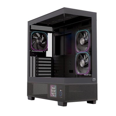 EINAREX Datoru korpuss  S501D Mid-Tower Black (EXCS-PR-51DR-B)