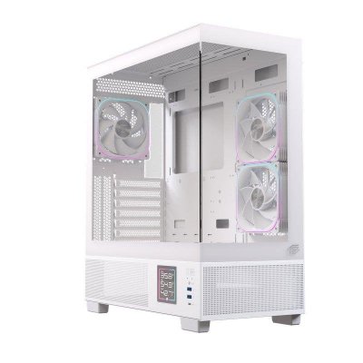 EINAREX Datoru korpuss  S501D Mid-Tower White (EXCS-PR-51DR-W)