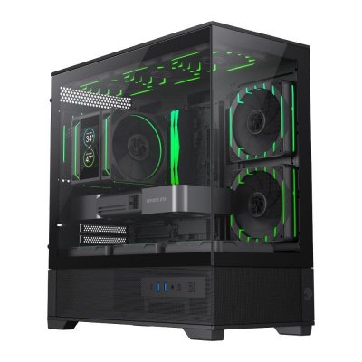 GAMEMAX Datoru korpuss  Vista 2 Mini-Tower Black (9101-0600R0015)